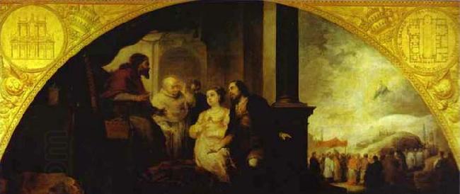 MURILLO, Bartolome Esteban Patrician John Reveals his Dream to Pope Liberius China oil painting art